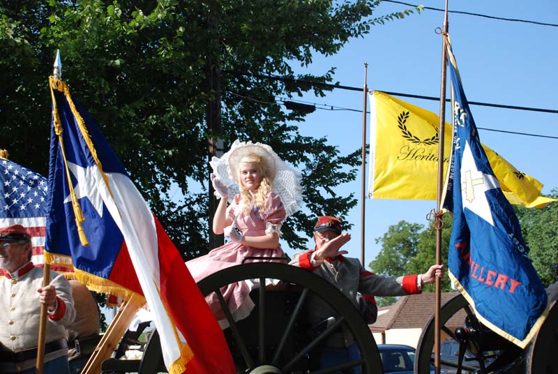 photo of woman as southern belle in July 4, 2012 Parade